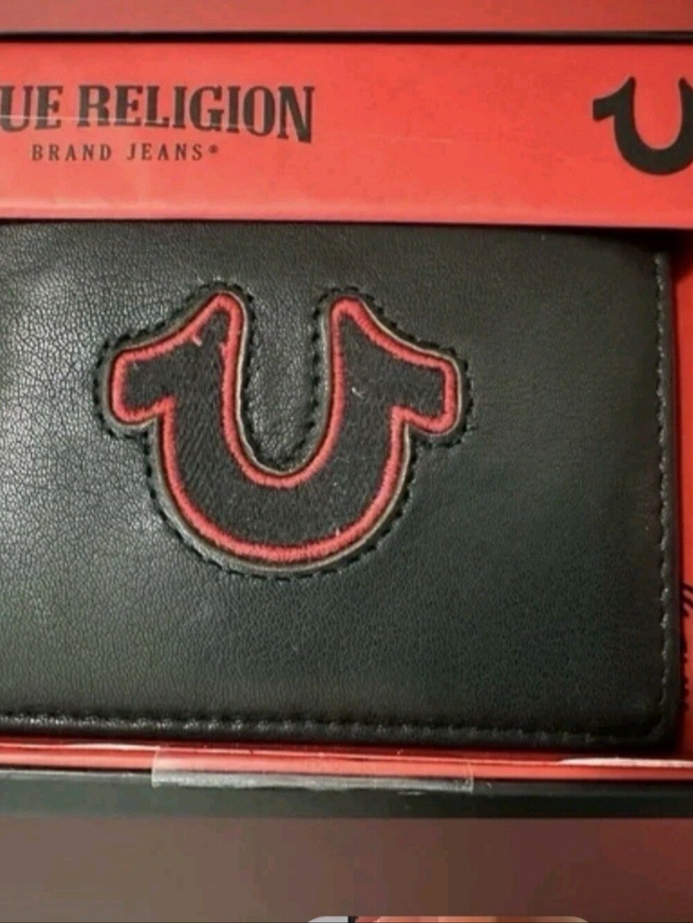 True Religion Black Leather Wallet You Choose